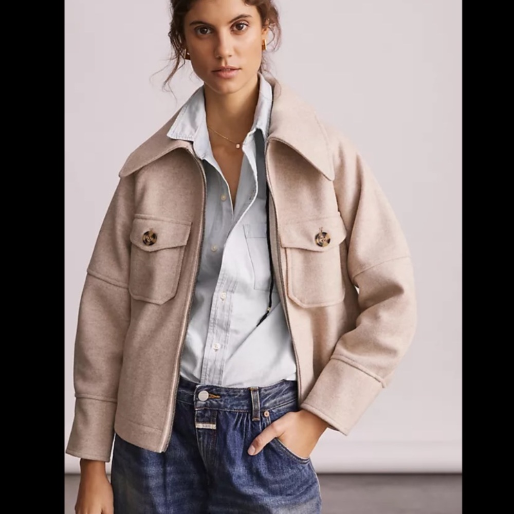 Anthropologie Cream Jacket - Picture 2 of 15